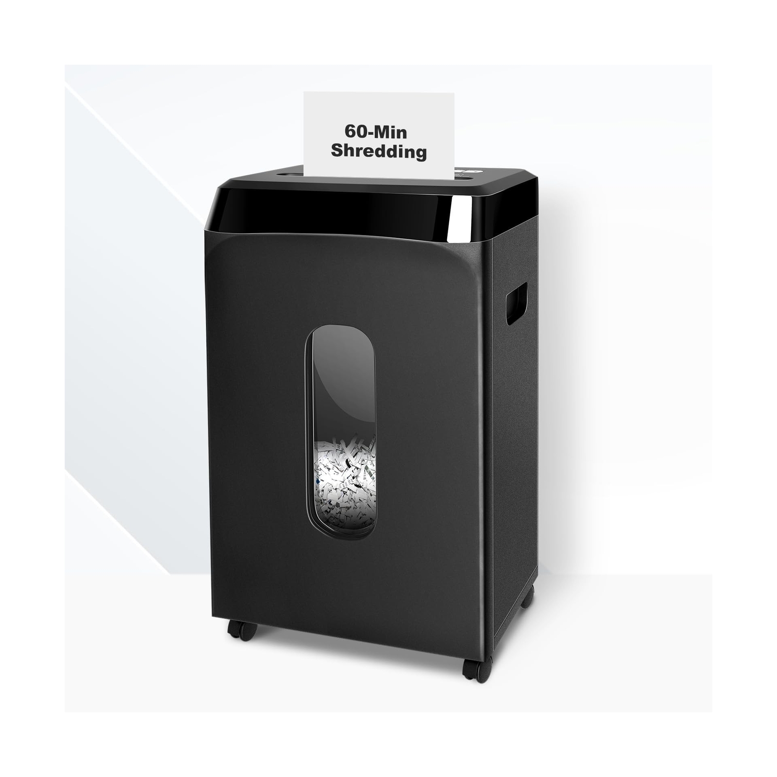 P5 Paper Shredder for Home Office,60-Min Shredding, P-5 Micro Cut High-Securi...-image