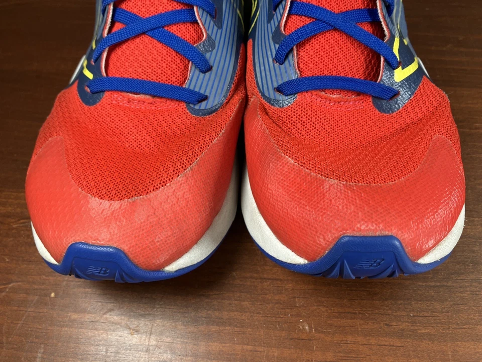 New Balance Rave Run V2 5.5Y Niños Grandes Tenis Zapatos Neo Llama Azul Naranja Foto 4 de 4