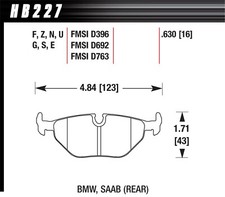 Hawk Performance HB227Z.630 Performance Ceramic Disc Brake Pad