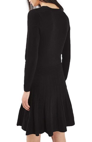 TOP SHOP RIBBED FIT & FLARE BLACK DRESS sz 4 | eBay TOP SHOP RIBBED FIT & FLARE BLACK DRESS sz 4 | eBay