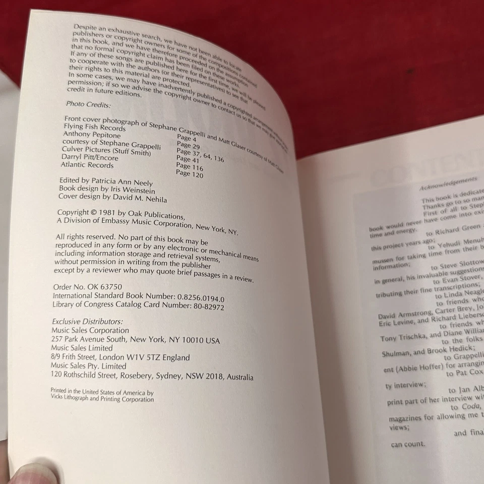 Jazz Violin - Matt Glaser & Stephanie Grappelli Song Book Sheet Music EUC - Image 3 of 4