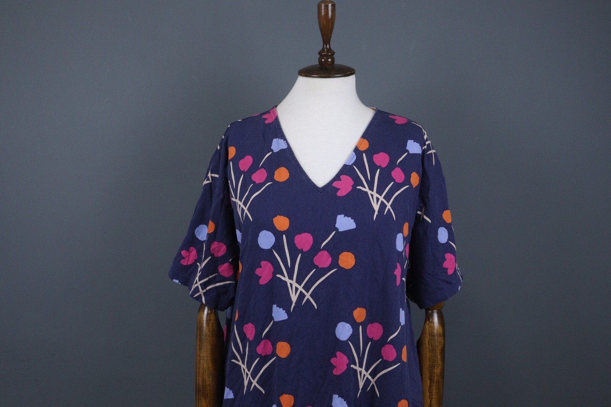 navy blue dress for baby girl Marimekko Liplatus Unikko Dress, Orange & Beige main image 0