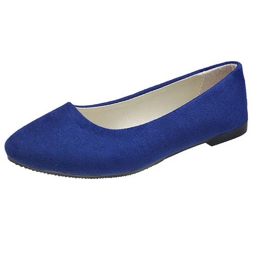 Ladies Dress Flats Slip On Pumps Dance Women Low Heel Cozy Shoes Casual Fashion - Bild 18 von 53