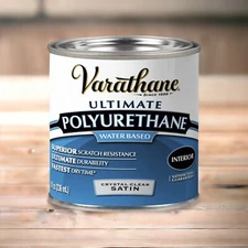 4 Varathane Interior Water-Based Polyurethane, 200261H Satin,  Rust-Oleum 8 floz