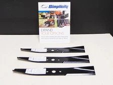 OEM Simplicity Lawn Mower Mulching Blades Set of 3 1716696ASM READ LISTING