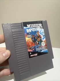 Nes game Mission Impossible Konami Palcom Nintendo Entertaiment System PAL CIB