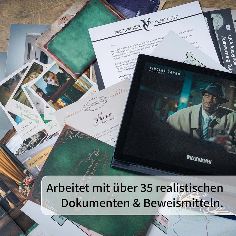 Krimispiel : Das Bankett -Teil 1 , Detektivspiel, Escape Room Spiel MAGNIFICUM - Bild 2 von 4
