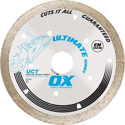OX Tools OX-UCT-4.5 Cuts All Tiles Continuous Rim Diamond Blade, 4-1/2''