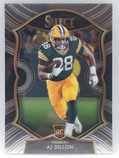 2020 Panini Select Concourse AJ Dillon RC Rookie Card #65