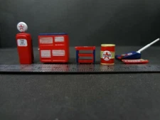1:64 Scale CALTEX Shop Tools Garage equipment Diorama Accessories 6 pcs