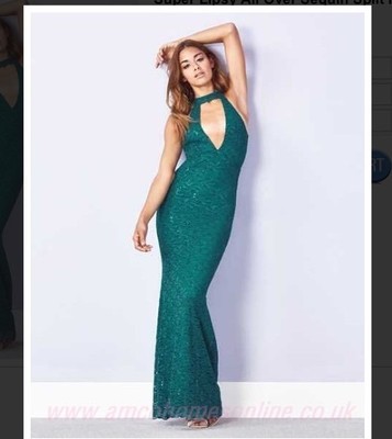 lipsy choker maxi dress