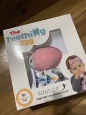 NEW IN BOX 3m the Teething Egg Includes Clip Pink Made in the USA