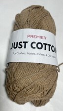 Premier YARNS- JUST COTTON. 1Pk. EARTH . I Combine Shipping,read Details