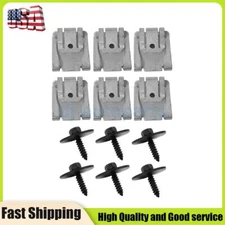 12PCS Under Engine Cover Floor Clips Screws Kit Fit For Benz A C E CLA CLS Class