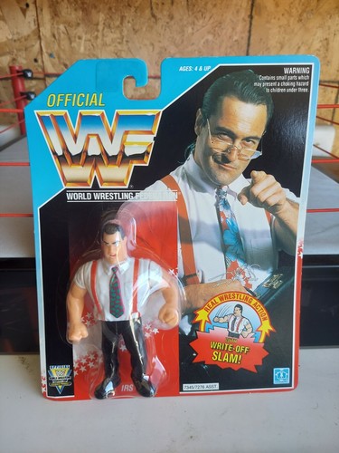 WWF Hasbro IRS Blue Card series Irwin R. Schyster ...
