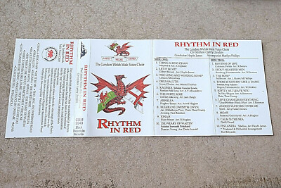 RHYTHM IN RED London Welsh Male Voice Choir: Black Mountain Records cassette