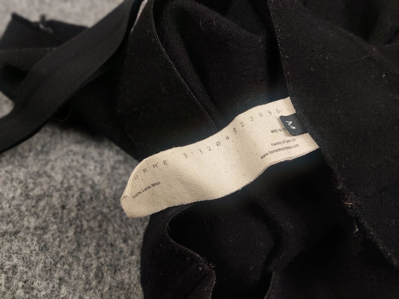 Forme D'expression 33204322896 Design Black Lana Wool Harem sarouel Pants