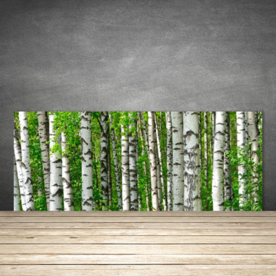 Küchenrückwand aus Glas ESG Spritzschutz 125x50cm Wald Natur