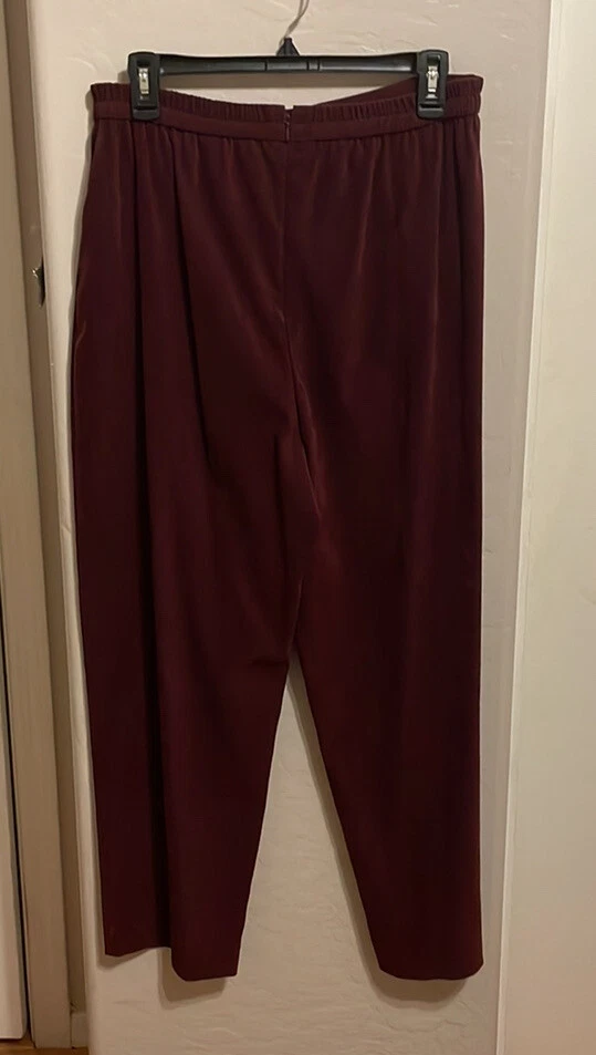 Pantalones forrados Feel Like gamuza elásticos tiro alto cremallera trasera 12 Petite 32x27 Foto 4 de 4