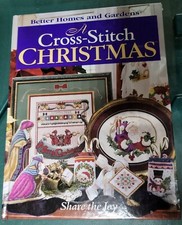 Better Homes  Garden-A Cross Stitch Christmas Share the Joy HB Book