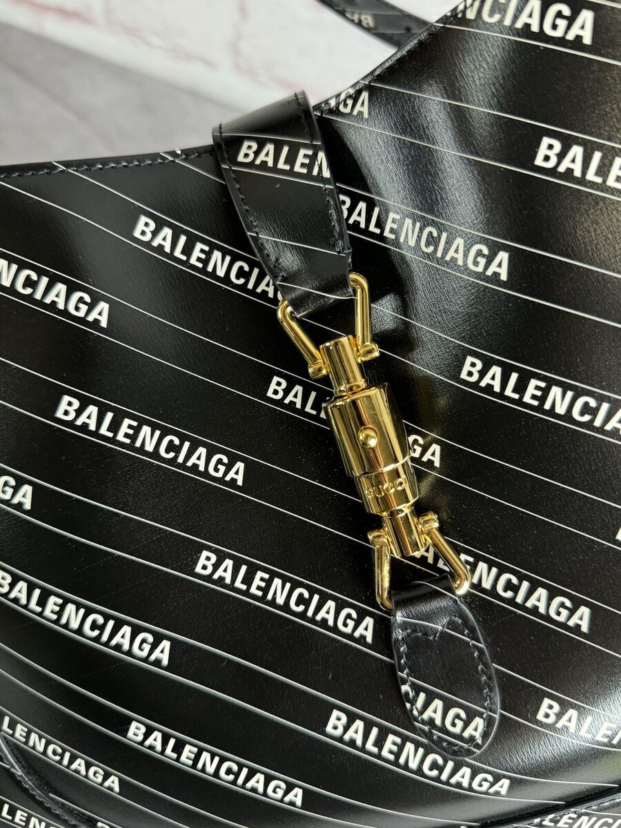Gucci x Balenciaga Jackie 1961 Clip Black Hobo Bag NWT Gucci x Balenciaga Jackie 1961 Clip Black Hobo Bag NWT