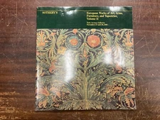 Sotheby's Catalog European Art Arms Furniture Tapestries V. 2 November 1981
