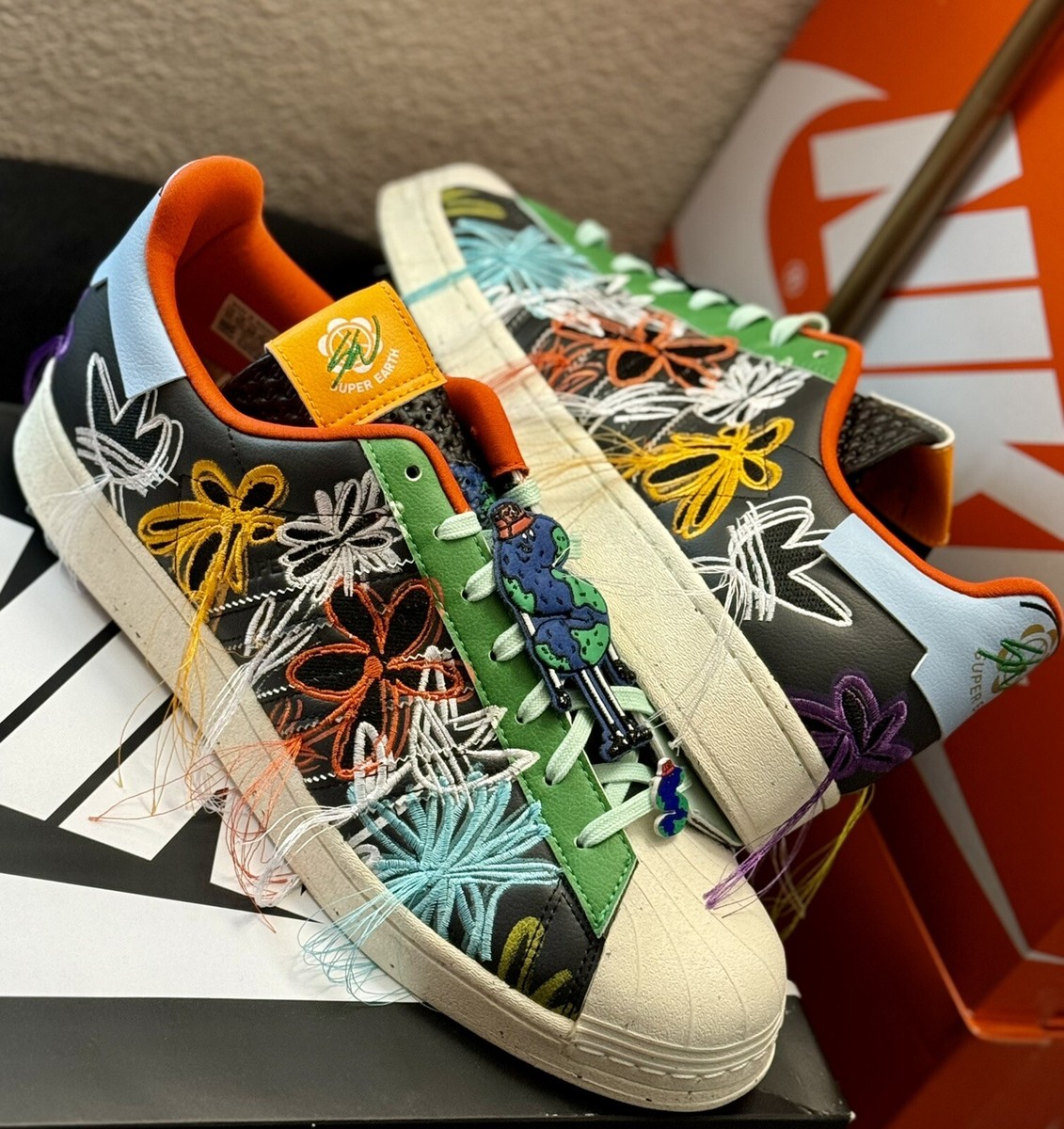 adidas gazelle silver green womens Adidas x Sean Wotherspoon Superstar SUPEREARTH – Extra Butter main image 1