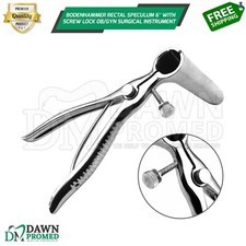 Bodenhammer Rectal Speculum 6″ With Screw Lock OB/GYN Surgical Inst German Grade