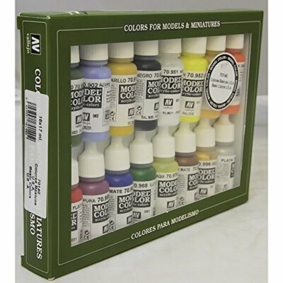 Vallejo 70140 - Vallejo Model Colour Grundfarben USA Acrylfarben Set - 16 x