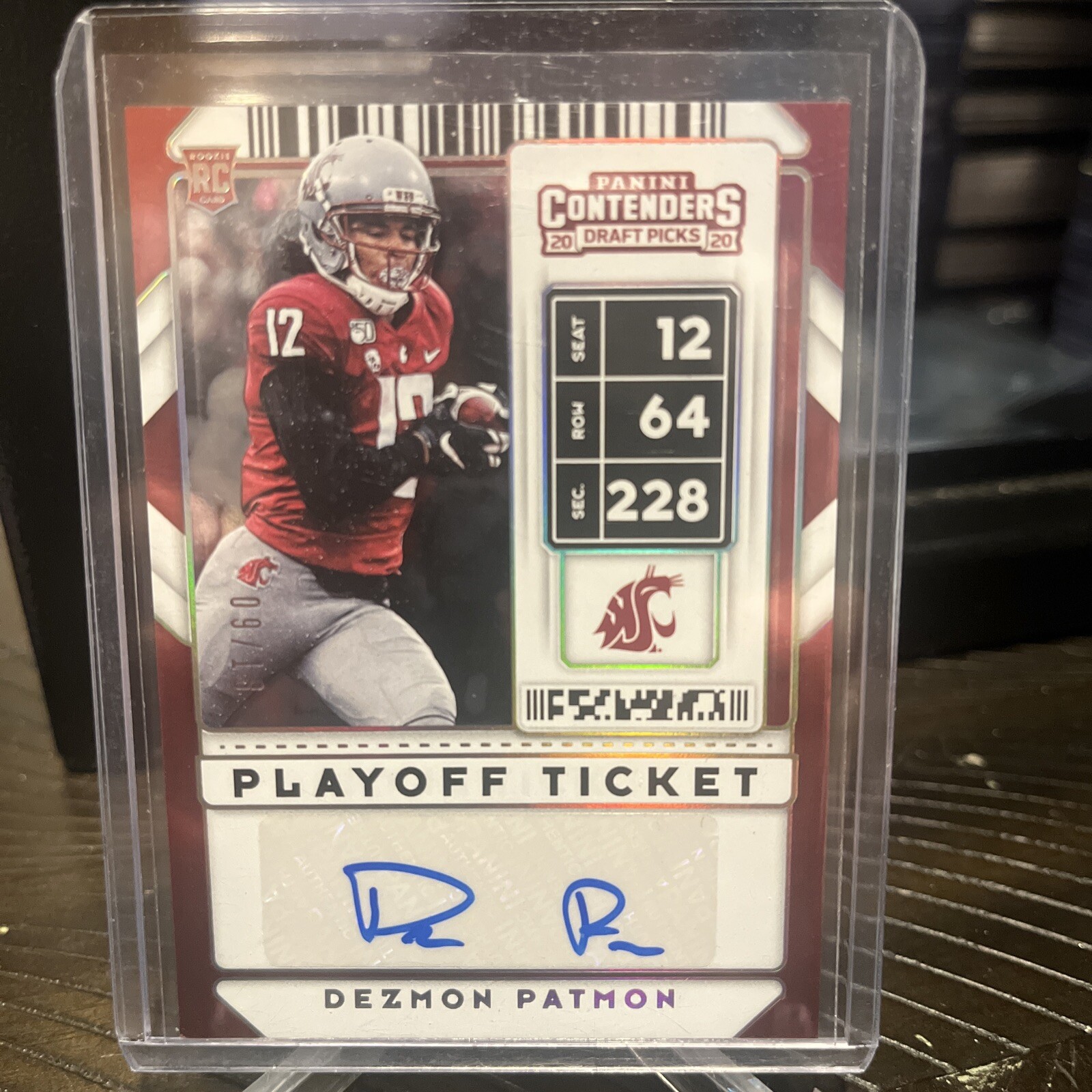 Dezmon Patmon Panini Contenders Draft Picks #131 Autograph