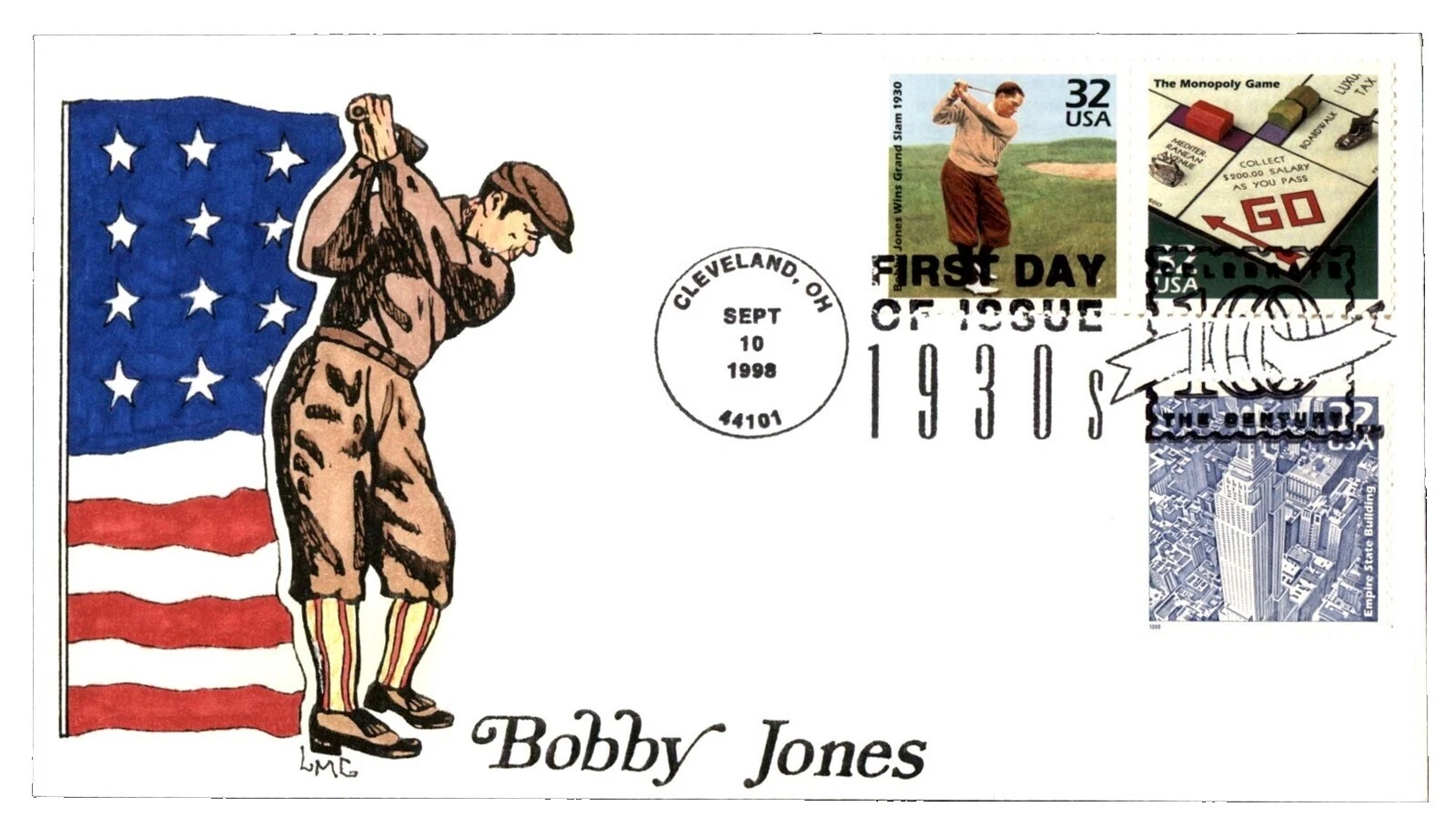 Golf United States Stamps