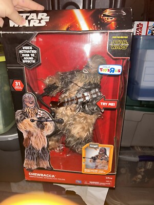 Star Wars Chewbacca Animatronic Interactive 17'' Figure Toys R Us Exclusive MOVIE