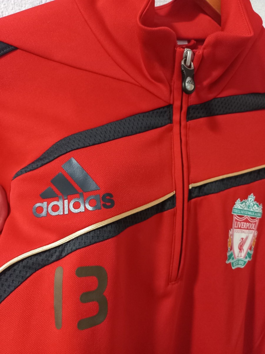 2009 Liverpool FC Player Issue #13 Training Zip-Top Pullover