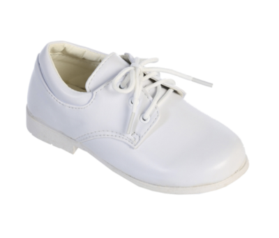 SALE NEW Tip Top Boy's Dress Shoe, White/Matte Lace Up Communion Wedding