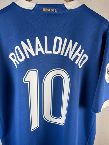 Ronaldinho #10 Brasilien Auswärts Trikot 2006 L - Bild 5 von 9