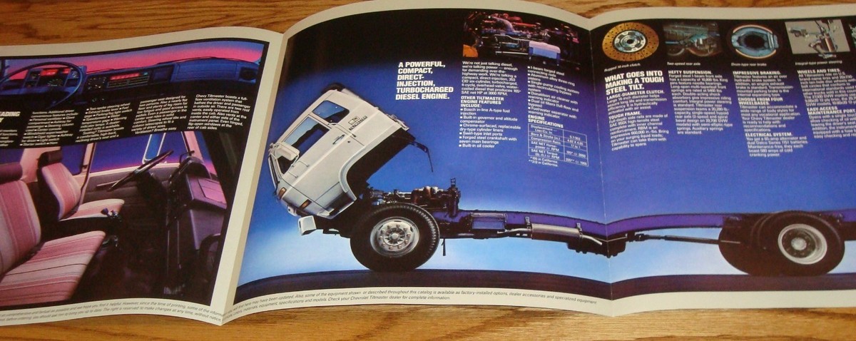 Original 1984 Chevrolet Truck Tiltmaster Sales Brochure 84 Chevy