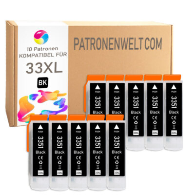 10 x Tinte Black XL für Epson Expression Premium XP530 XP540 XP630