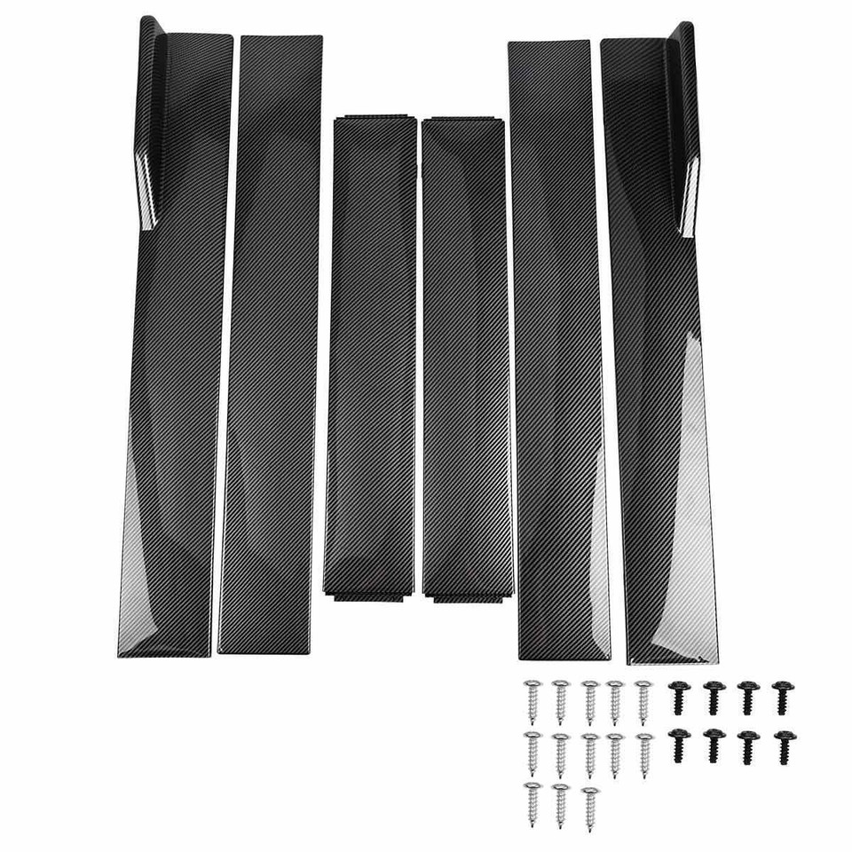 For Chevrolet Corvette Z06 C6 C5 1997-2013 Carbon Fiber Side Skirts ...