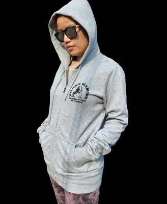 Hysteric Glamour Women's Unisex Gray Zip-Up Hoodie Jacket Hysteric Glamour Women's Unisex Gray Zip-Up Hoodie Jacket