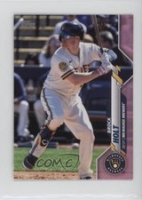 2020 Topps Mini Update Series Pink /25 Brock Holt #U-176 0h1