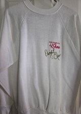 San Francisco 49ers DWIGHT CLARK #87 Signed Autographed White Sweatshirt RARE!