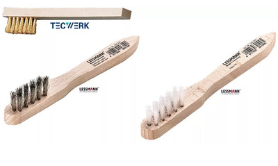 TECWERK/ LESSMANN Zündkerzenbürsten 150mm Messing ,Nylon od. VA Edelstahl ab 1,-