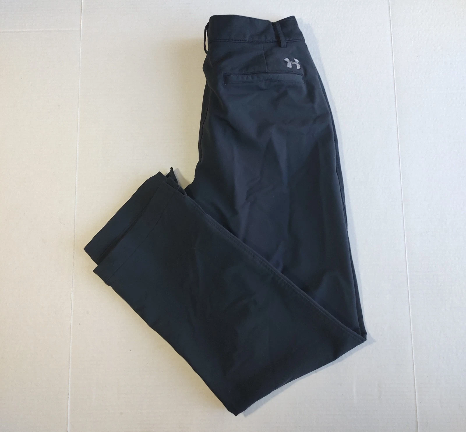 Under Armour Storm Golf Pants Mens 36x32 Black Nylon Stretch Straight Hiking