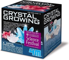 4M Crystal Growing Science Kit - 3 Colored Crystals - Easy DIY STEM Toys Lab Exp