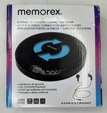Memorex MX-DM80 Portable CD Player Anti-Shock CD-R/RW Playback Earbuds NEW