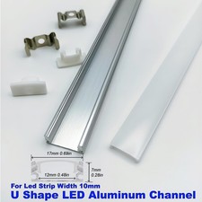 3.3FT U Shape LED Aluminum Channel Classic Style Aluminum Track for Strip Light