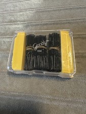 Vtg 70s Good Hair Pins Black Ball Ends 137 Sealed In Case