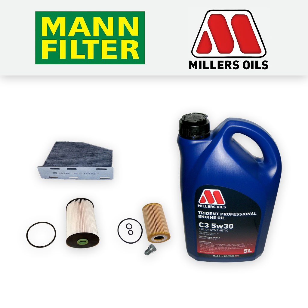 SERVICE KIT for VW GOLF MK6 1.6 TDI OIL FUEL CABIN FILTERS +5w30 OIL (2009-2013)