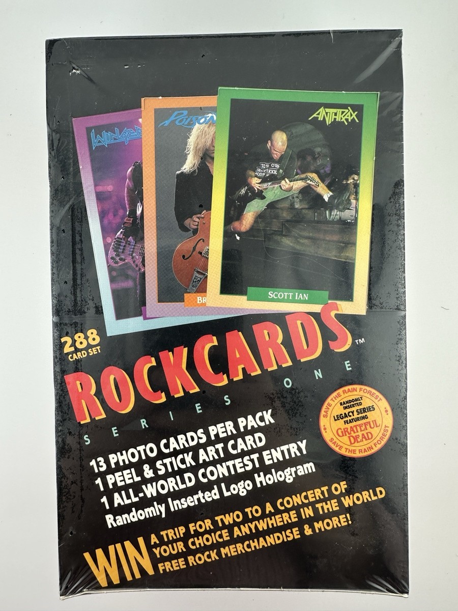 Vintage 1991 Rock Cards Series One 288 Card Set Sealed Box | eBay