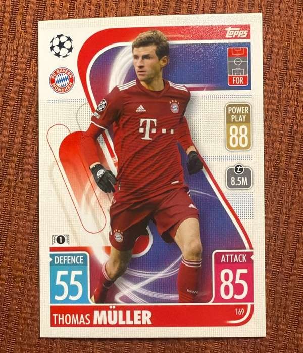 2021-22 Topps Match Attax Champions & Europa League #169 Thomas Muller Near Mint